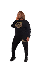 Branded Woman Sweatshirt & Joggers Set