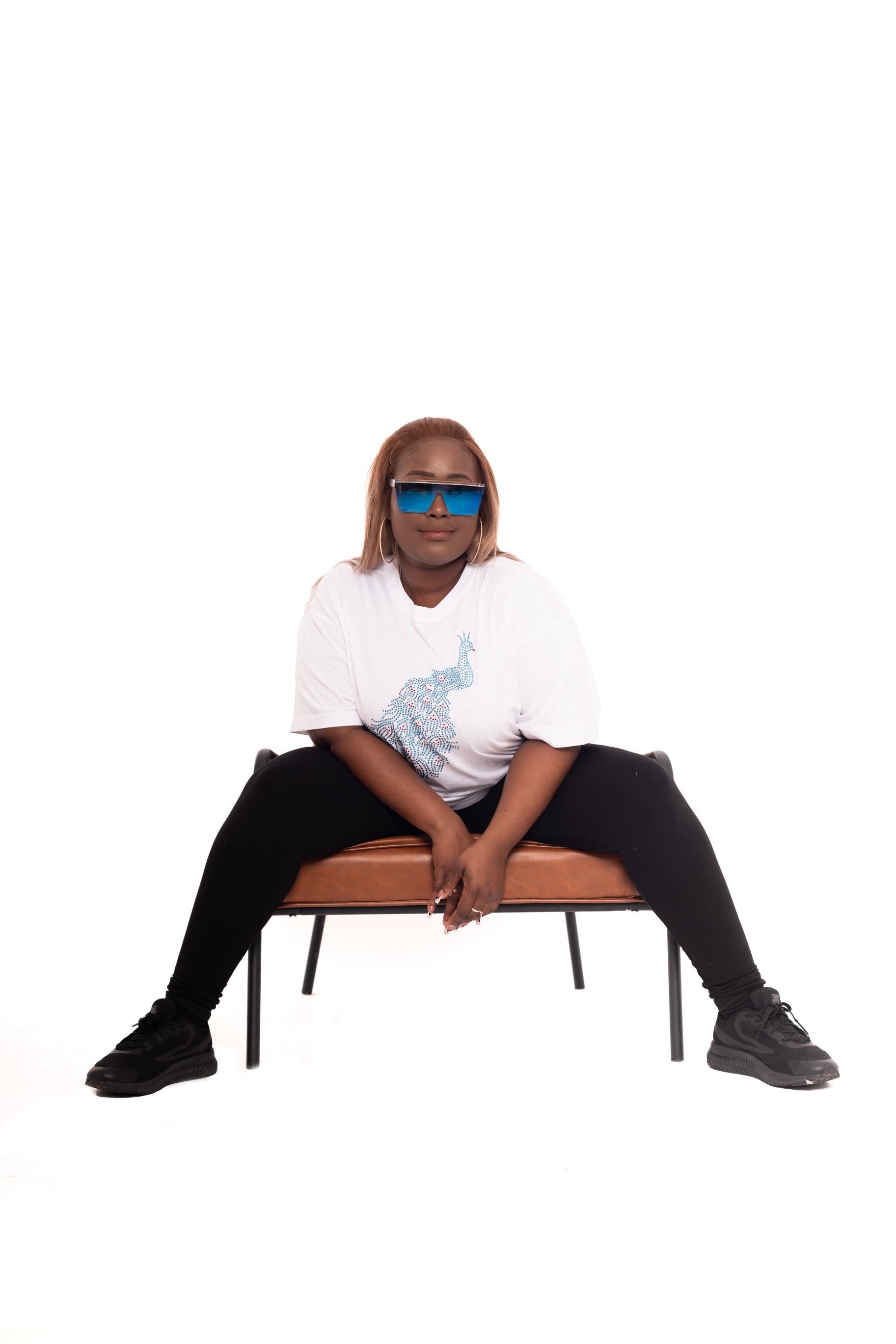 Blinged Peacock Tshirt