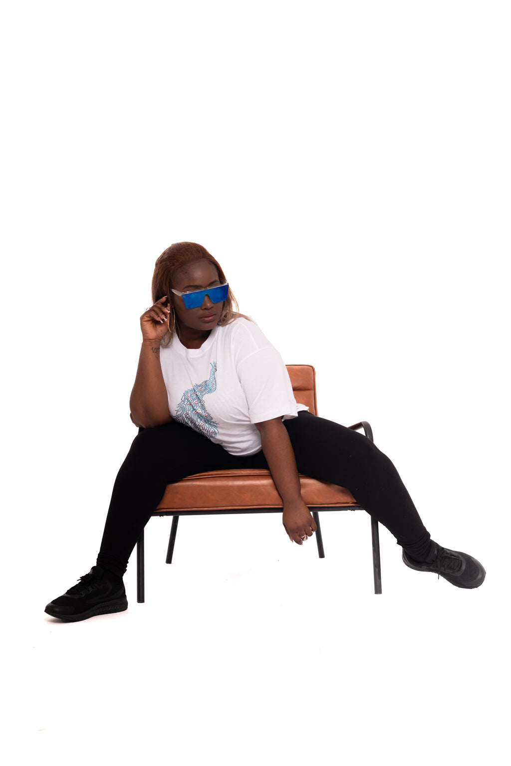 Blinged Peacock Tshirt