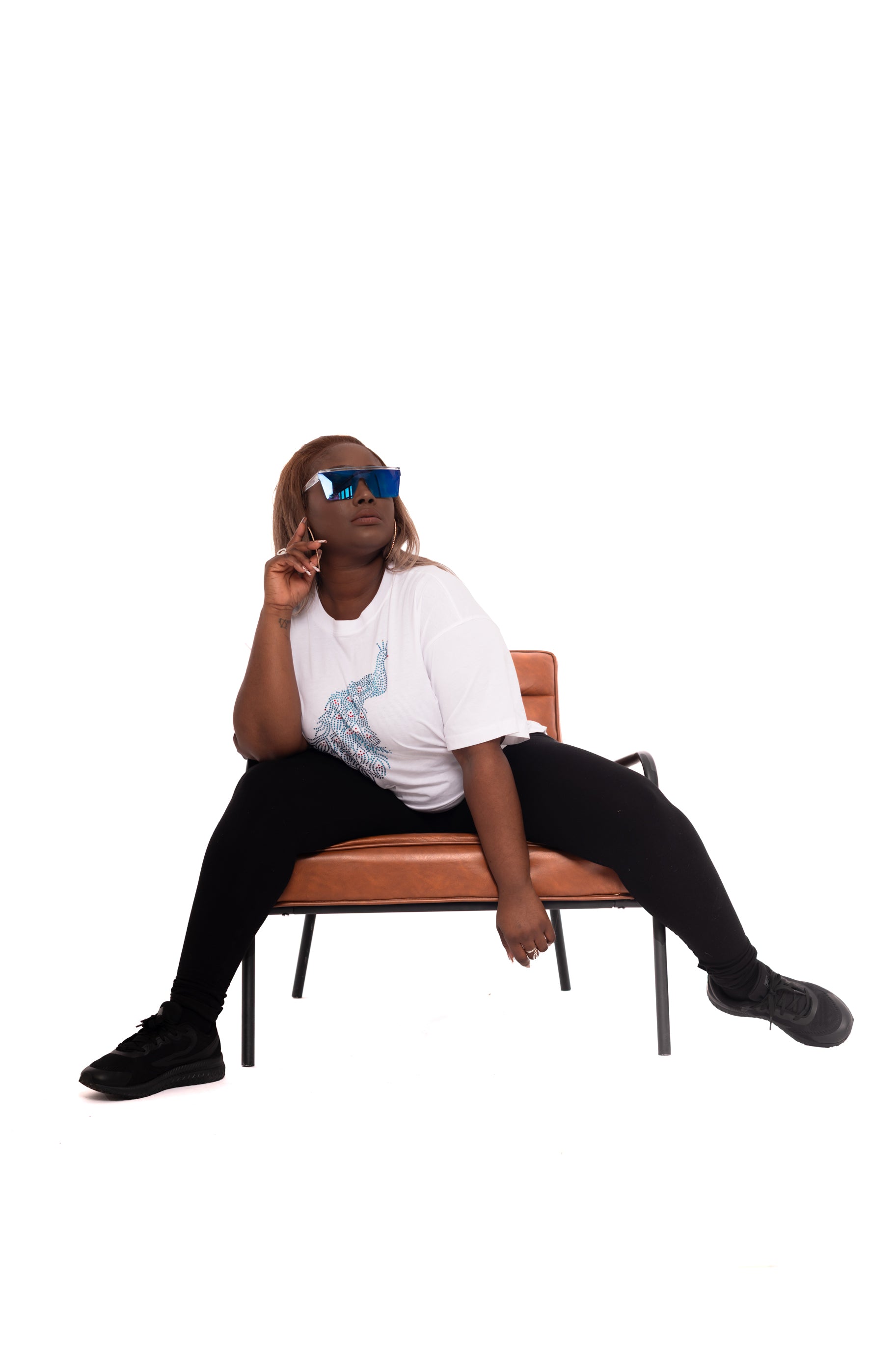 Blinged Peacock Tshirt