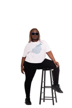 T-shirt paon scintillant