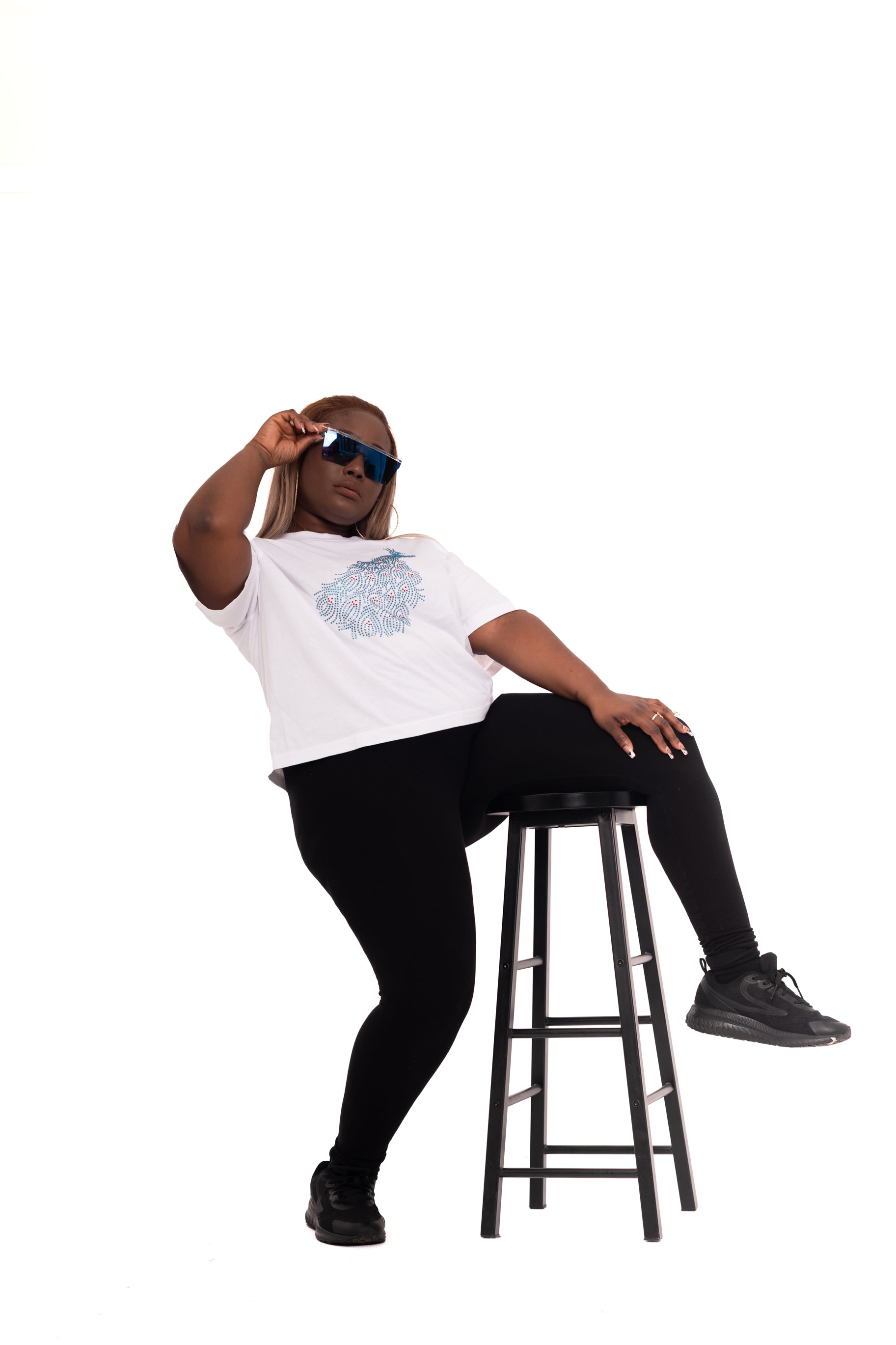 Blinged Peacock Tshirt