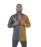 Fishscale African Print Shirt — Ankara shirt view 1