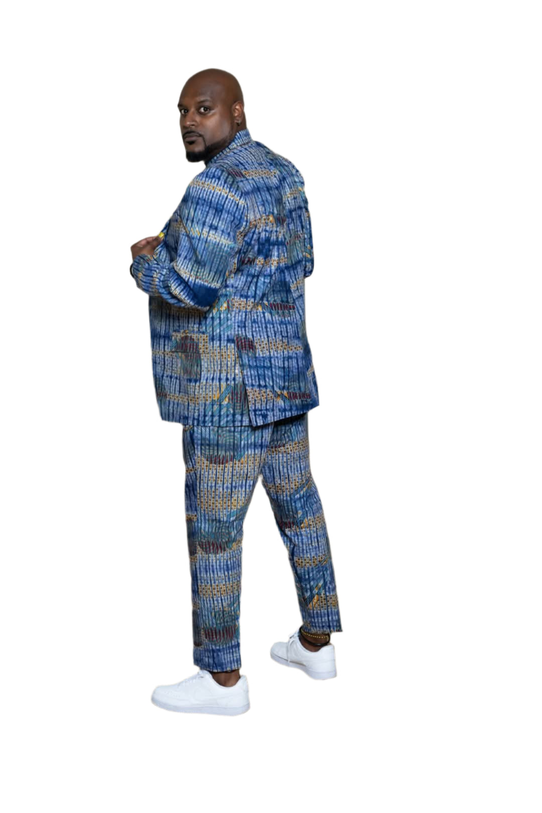 African Print Blazer for Men 2-Piece Suit Set