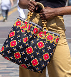 African Print Tote Bag