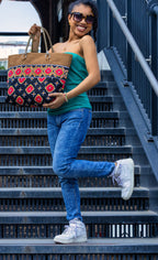 African Print Tote Bag