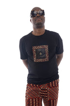 T-shirt à monogramme en tissu africain