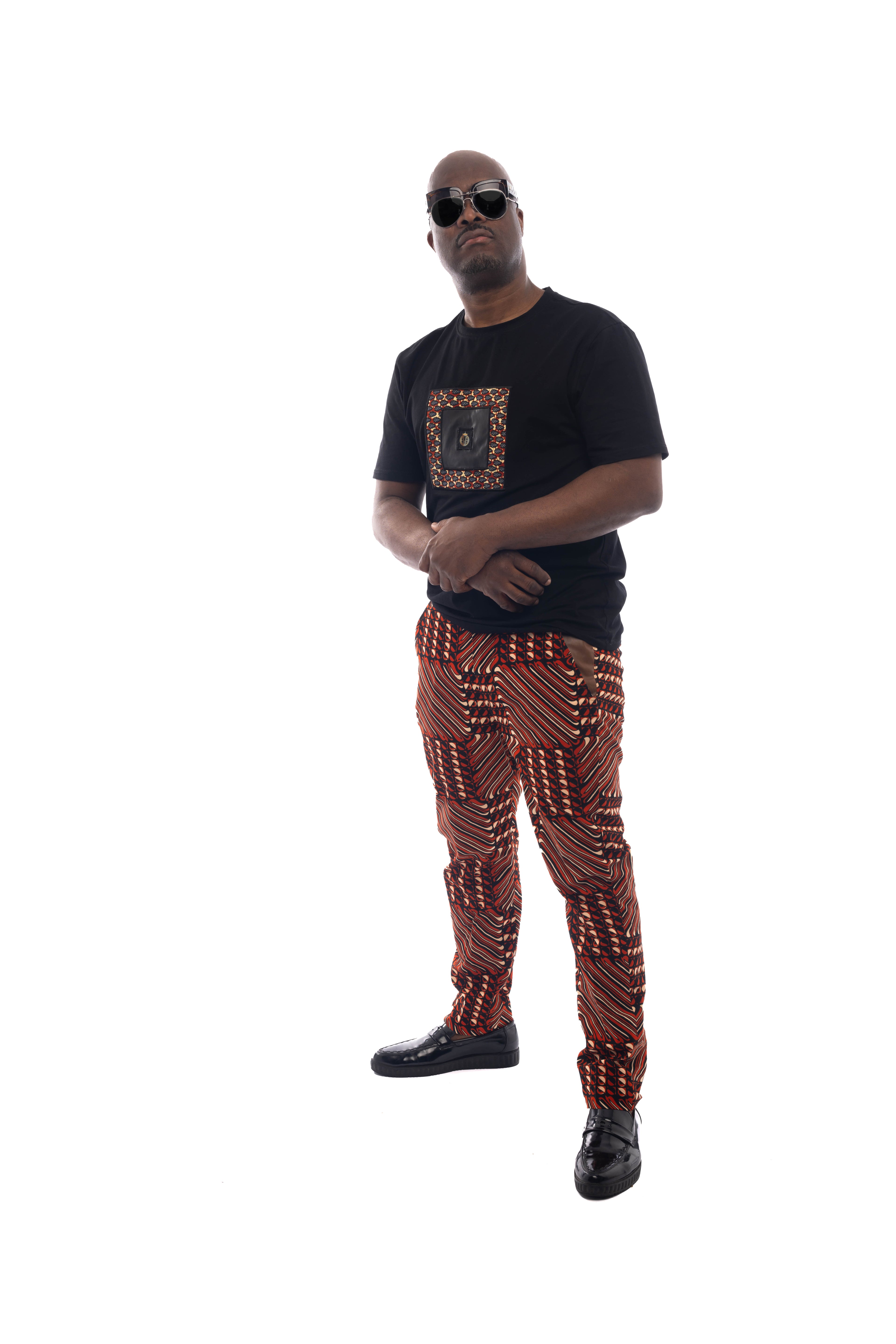 African Print Monogram T Shirt