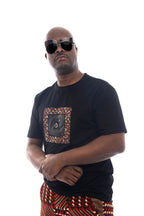 T-shirt à monogramme en tissu africain
