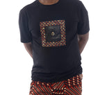 T-shirt à monogramme en tissu africain