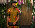 Royal African Print Shirt & Trouser Set