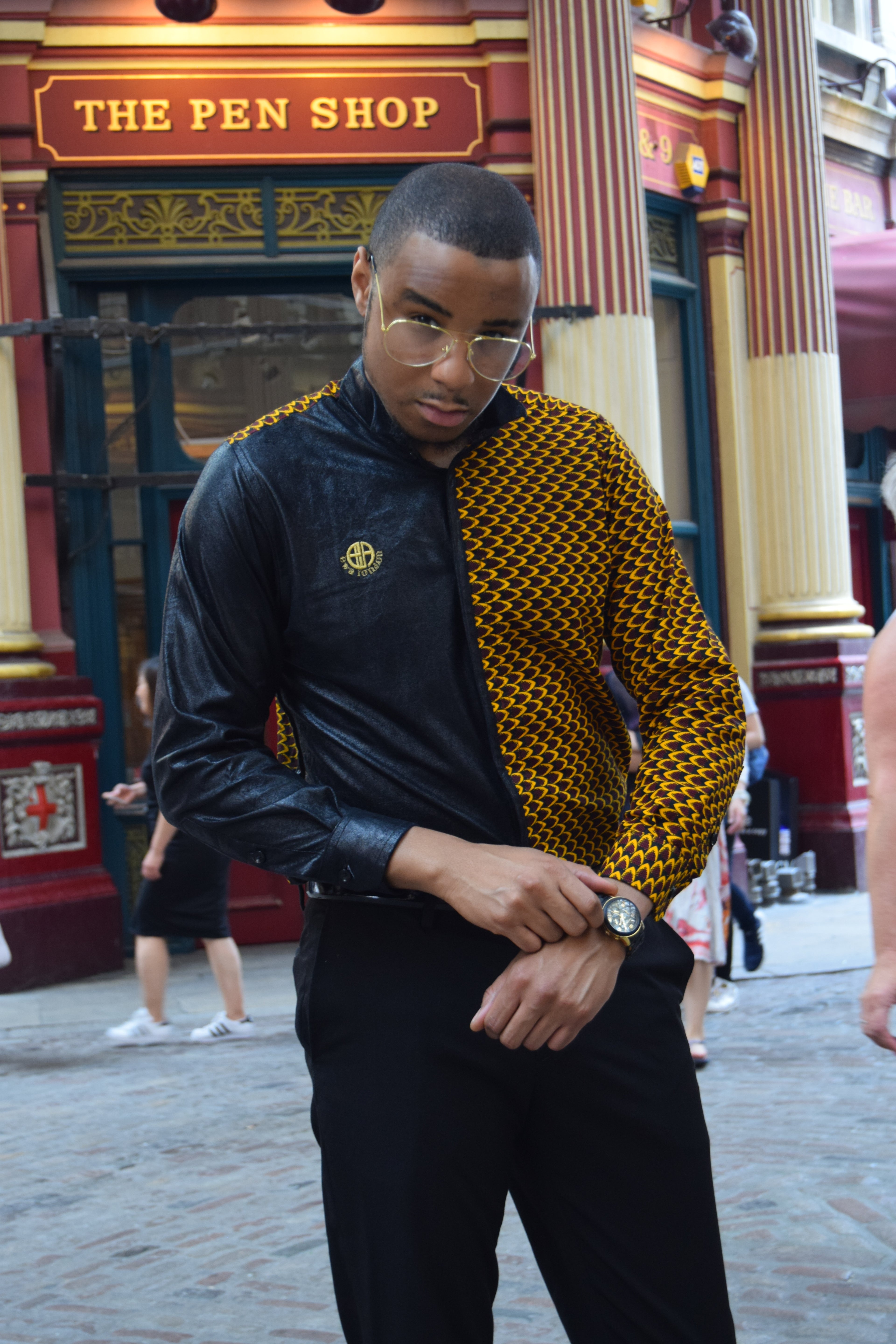 African Print Shirt-Fishscale