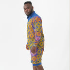 Orion denim and Ankara outfit – view 6