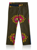 Royal African print trousers full front view