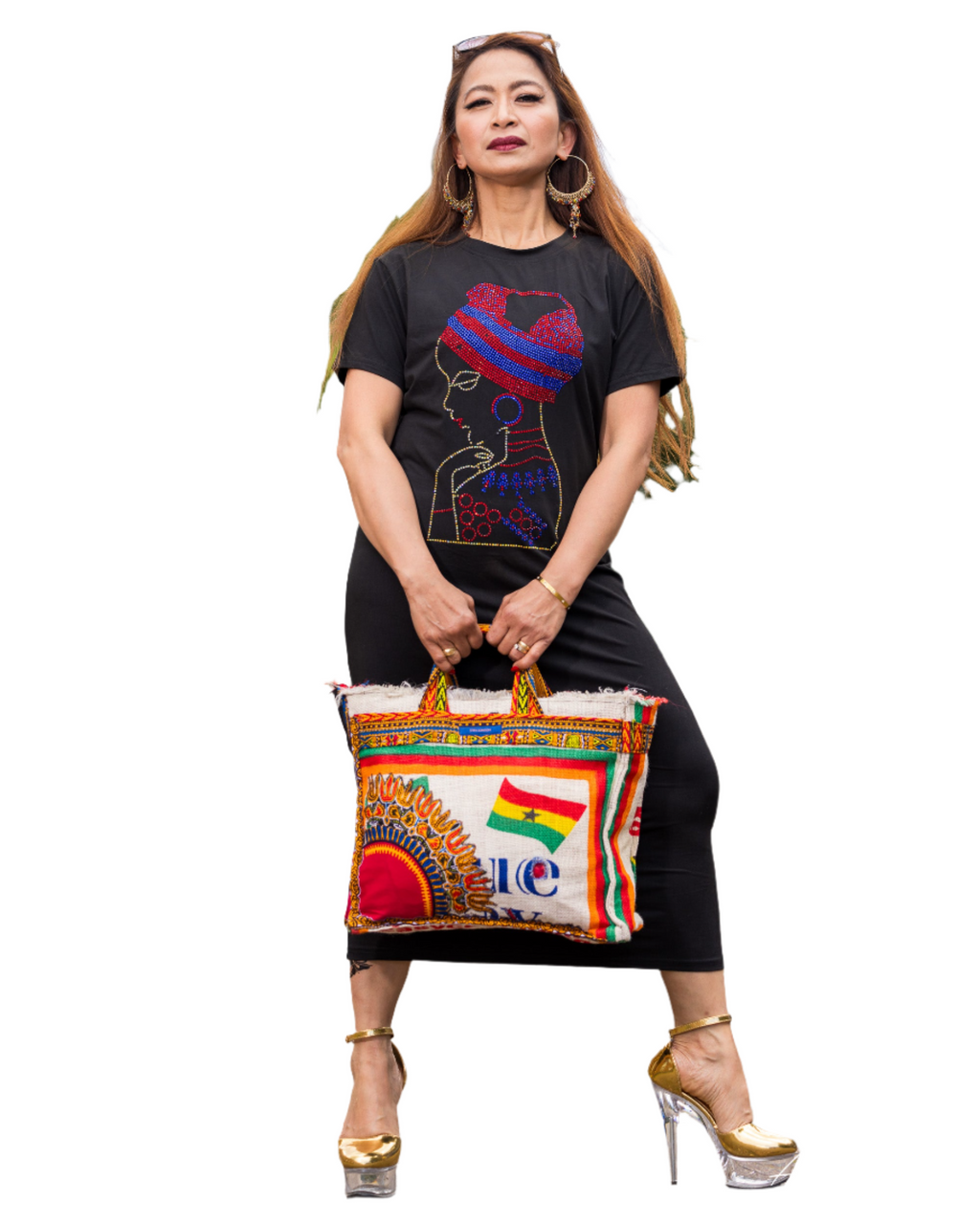 African Fashion Ankara Upcycle Tote Bag