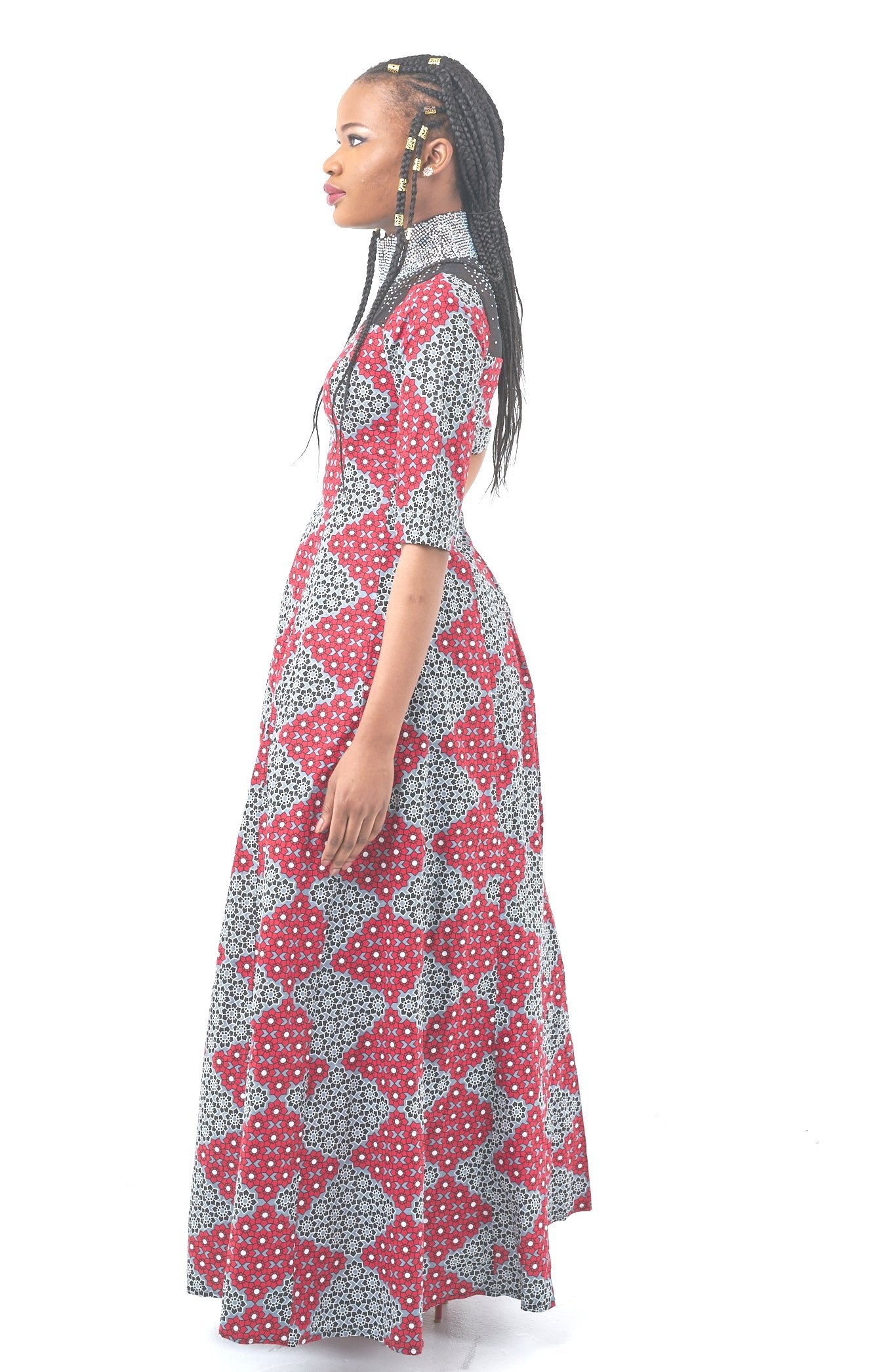 African Fashion Ankara Queen Latifat Gown