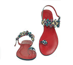 Ankara Beaded Sandals