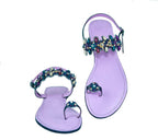 Ankara Beaded Sandals