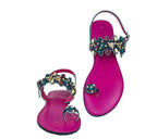 Ankara Beaded Sandals