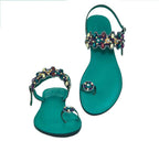Ankara Beaded Sandals