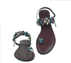 Ankara Beaded Sandals